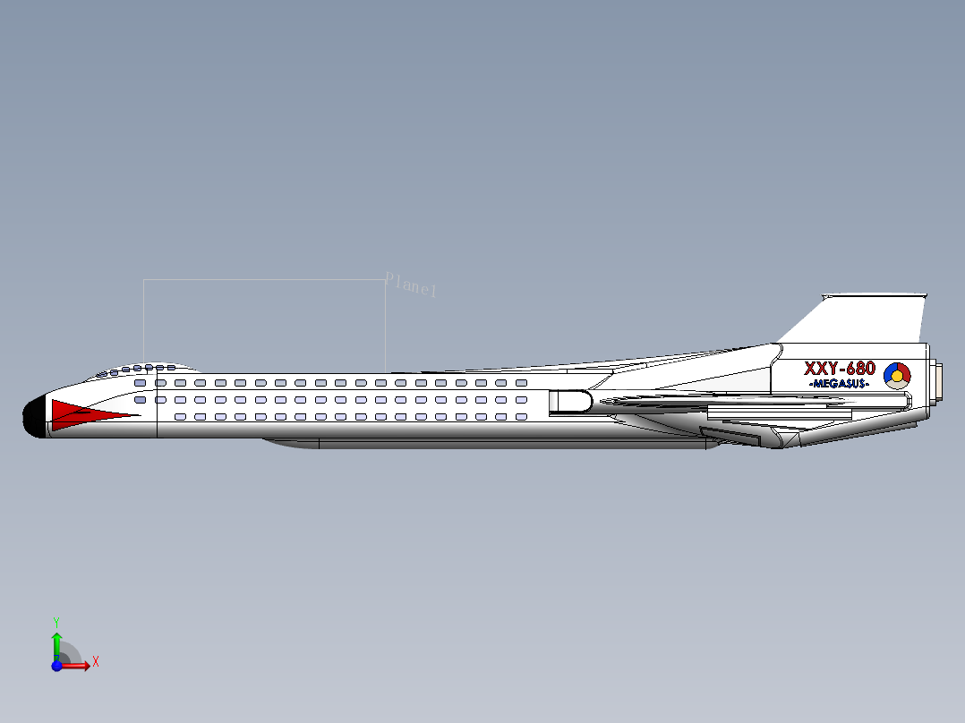 宇宙飞船(16)前视图