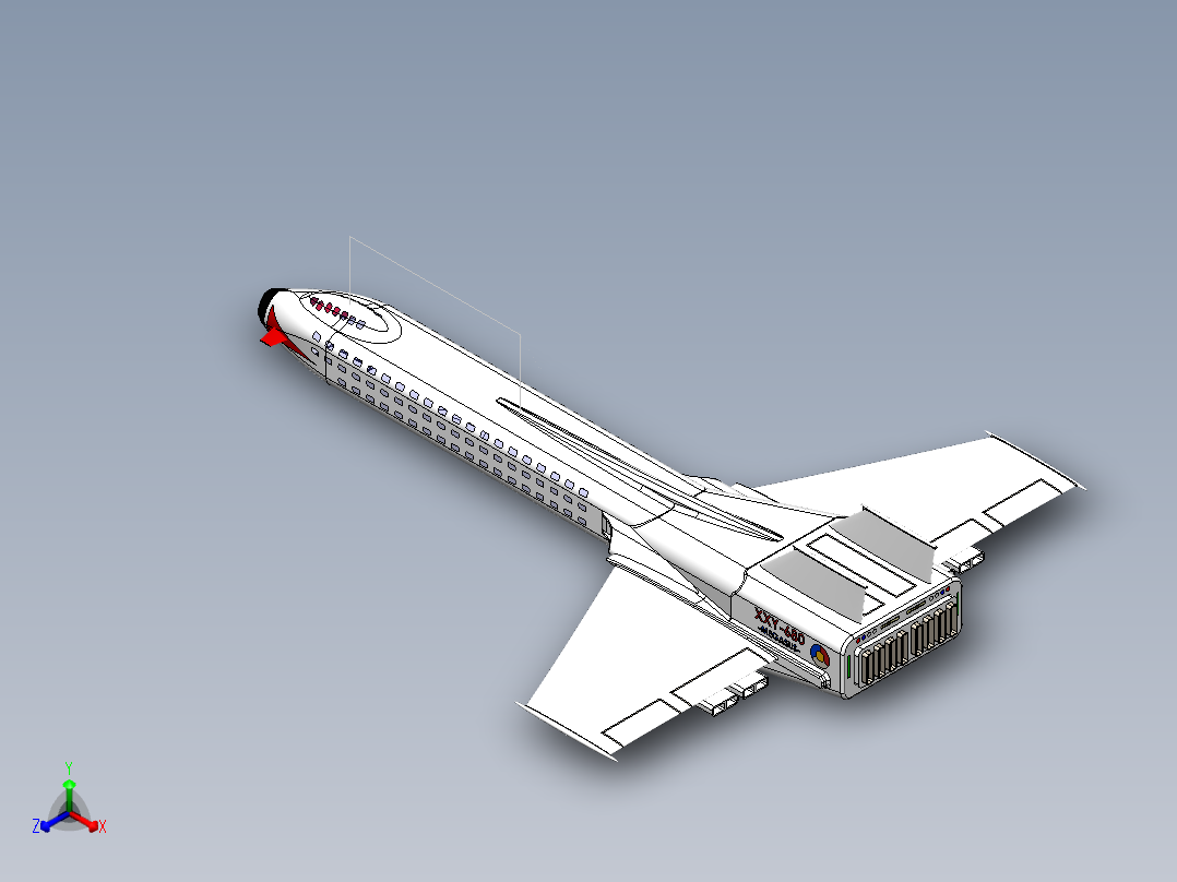宇宙飞船(16)正等轴测图