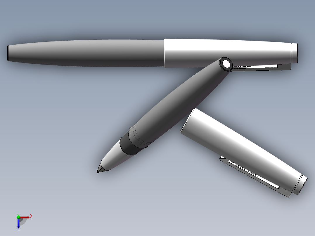 笔、中性笔、铅笔(19)俯视图