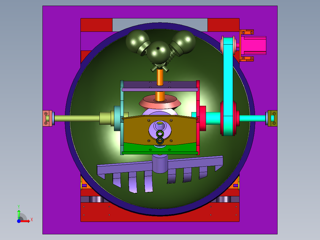 朝天锅茶叶杀青机前视图