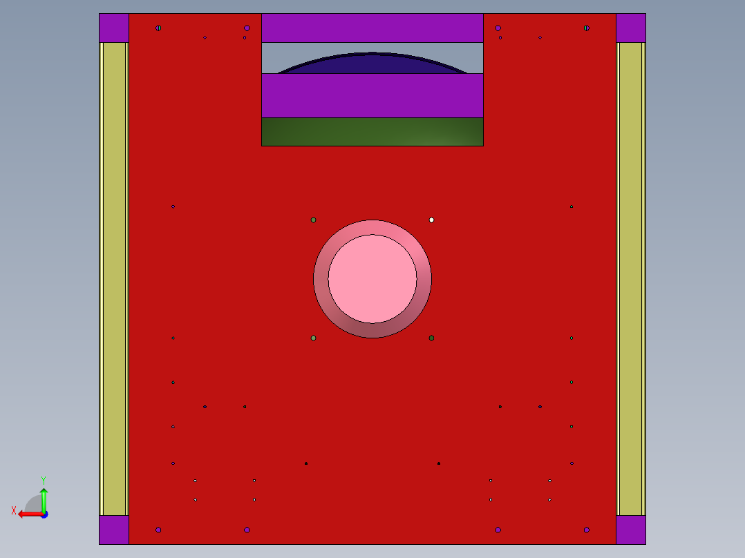 朝天锅茶叶杀青机后视图