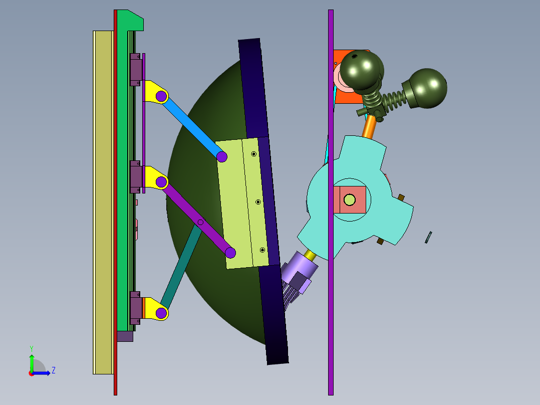 朝天锅茶叶杀青机左视图