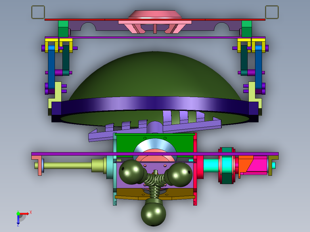 朝天锅茶叶杀青机俯视图