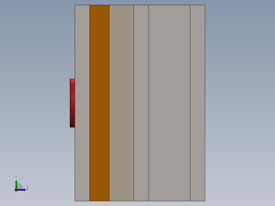 注塑模具、模具左视图