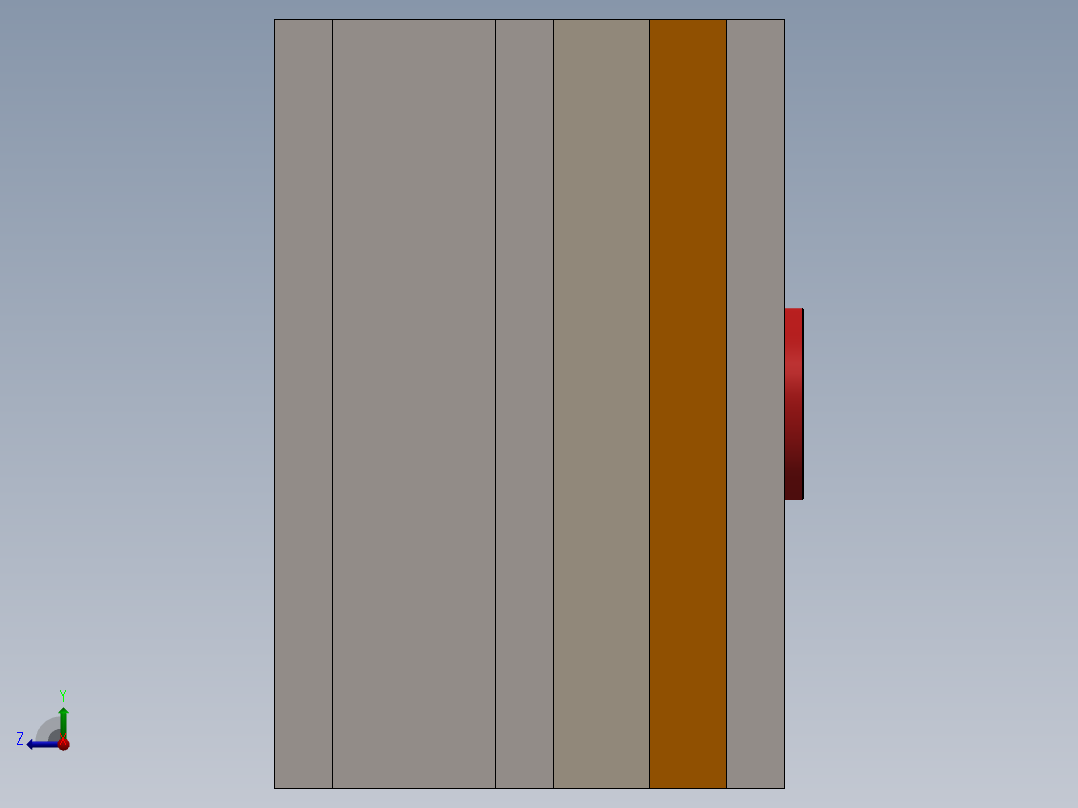 注塑模具、模具右视图