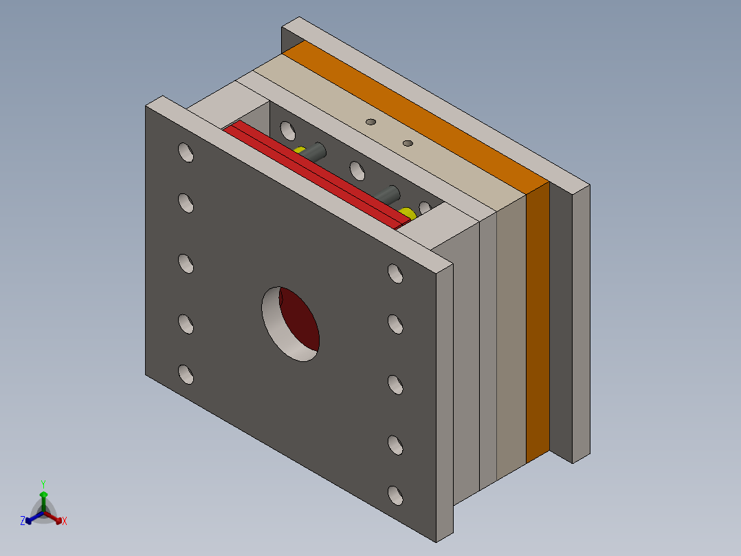 注塑模具、模具正等轴测图