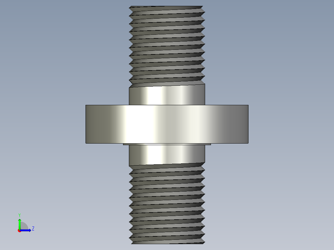 微型螺纹直列式拉压力传感器左视图