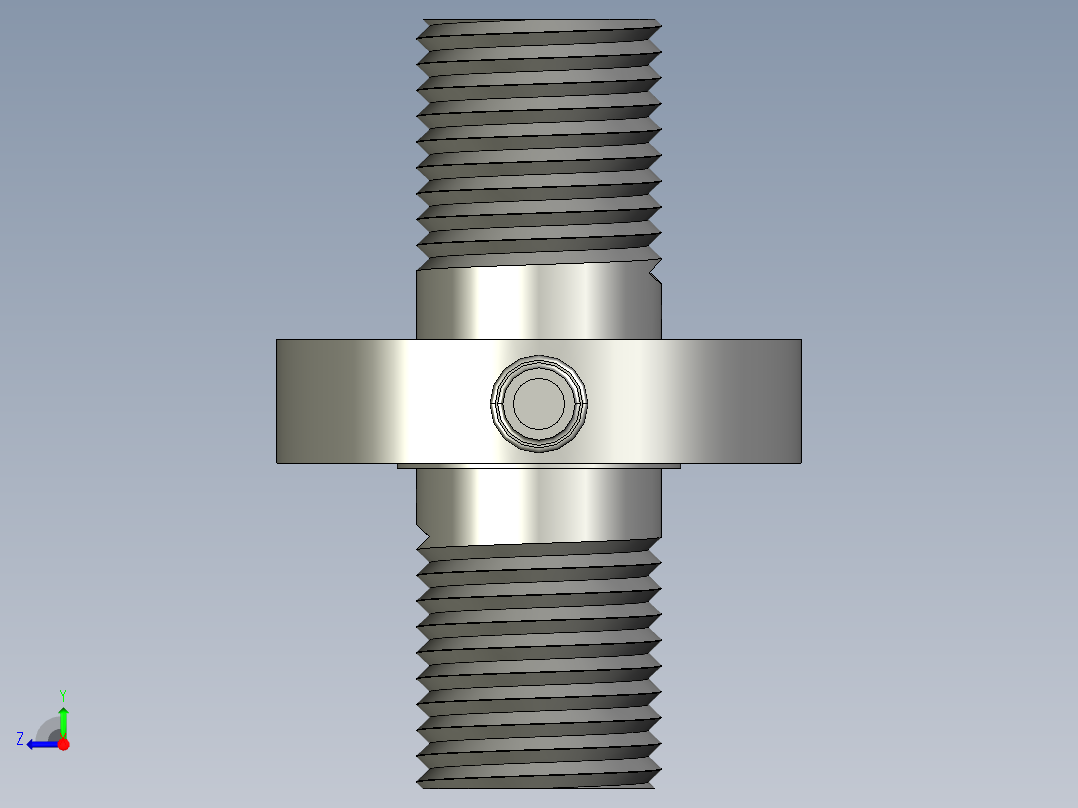 微型螺纹直列式拉压力传感器右视图