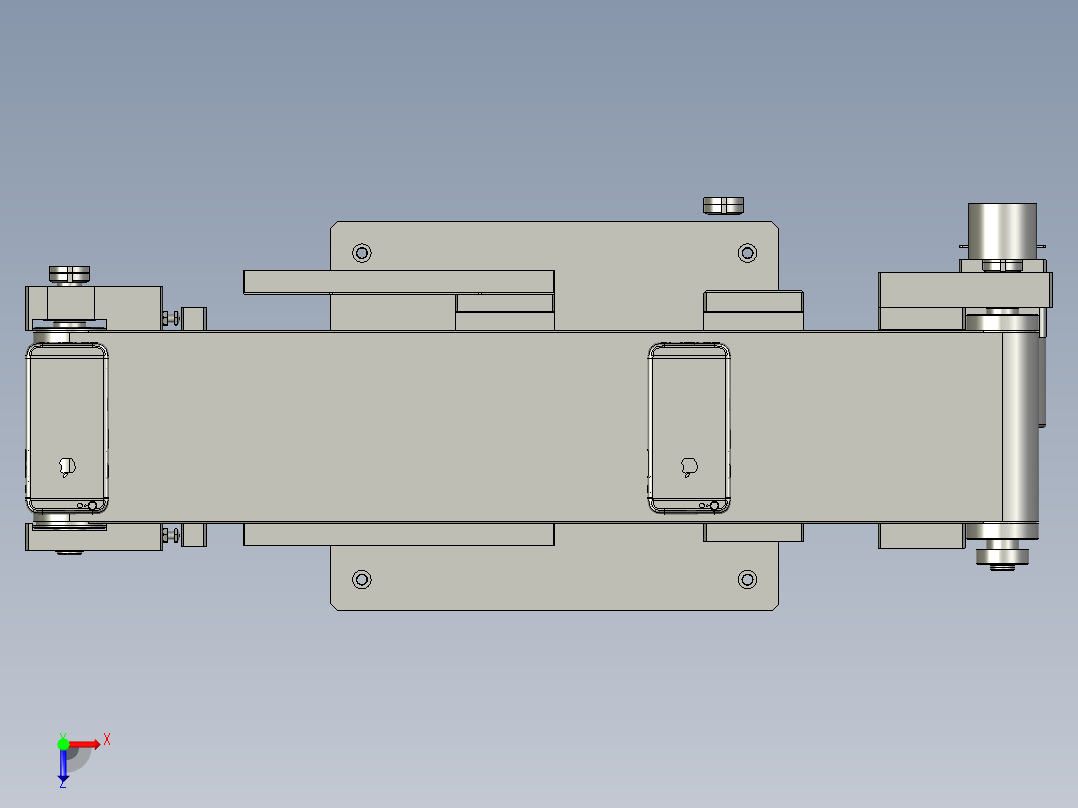 下料输送带-俯视图
