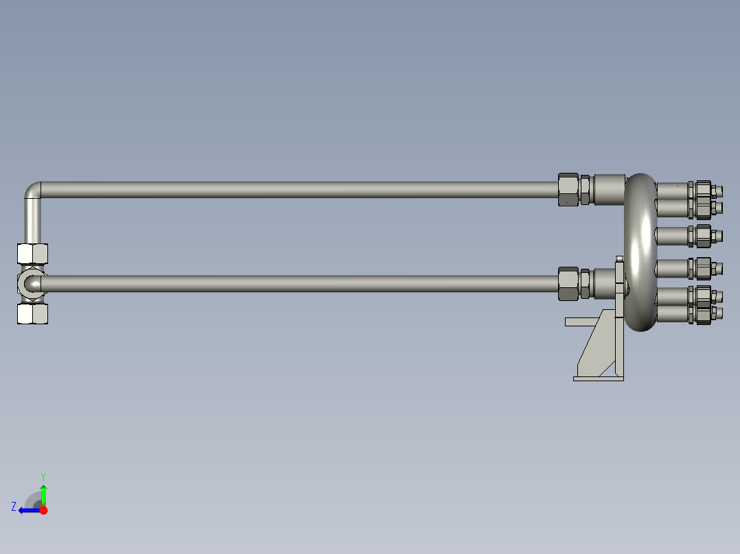 可调节喷嘴组件右视图