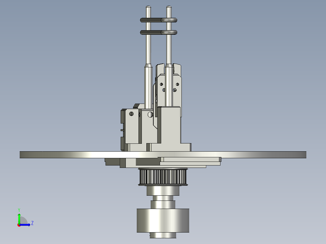 YSJ-05-000绕线机构左视图