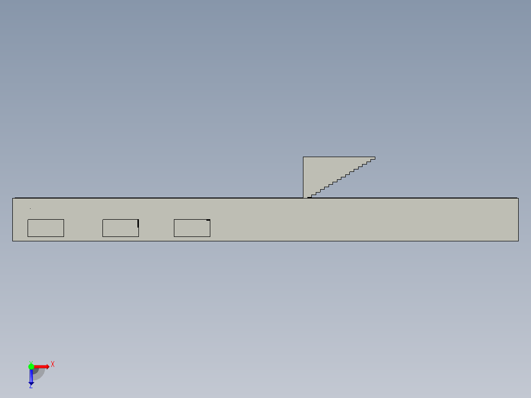 礼堂和机械车间的室内设计俯视图
