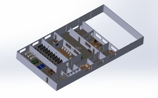 礼堂和机械车间的室内设计缩略图