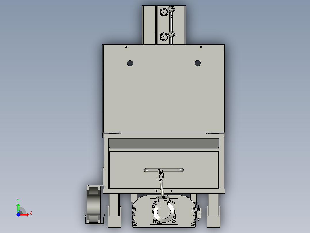 SASD02-09300-a下折组件前视图