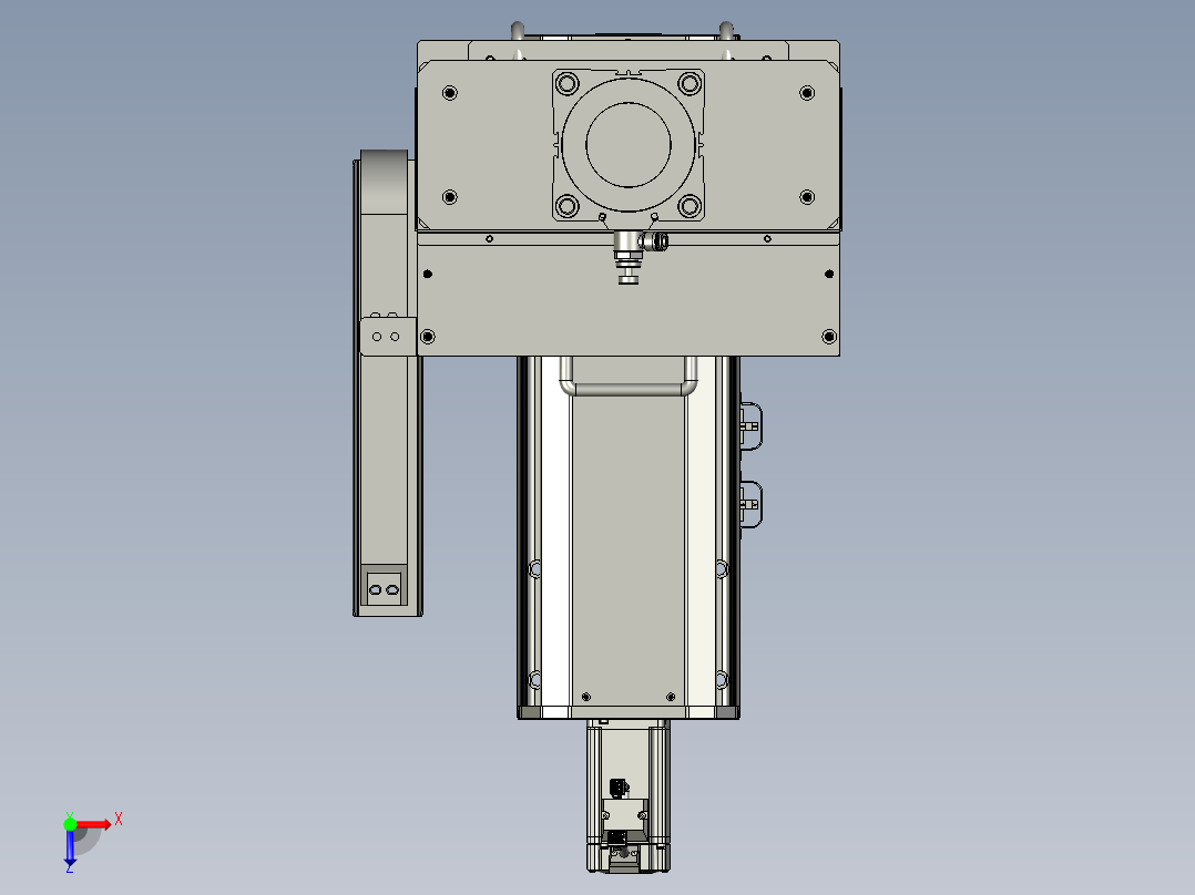 SASD02-09300-a下折组件俯视图