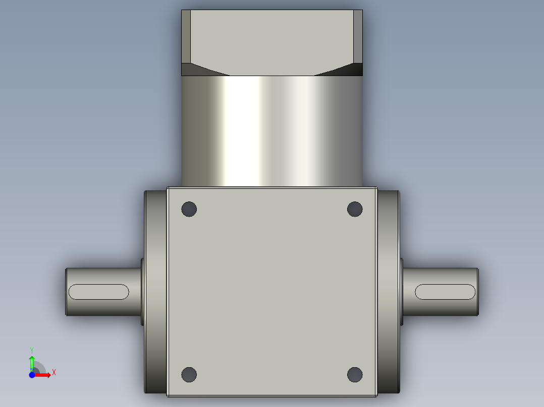 ZT系列精密转向器ZT140前视图