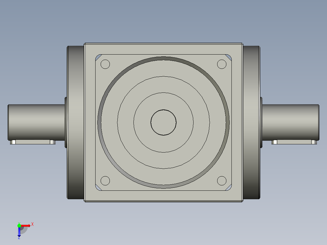 ZT系列精密转向器ZT140俯视图