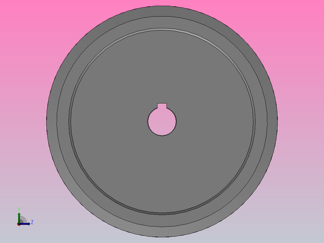 标准型梯形齿同步带轮L型[SLHK-30-075-dk12-D]左视图