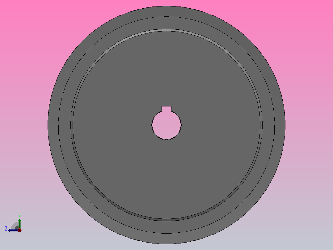 标准型梯形齿同步带轮L型[SLHK-30-075-dk12-D]右视图