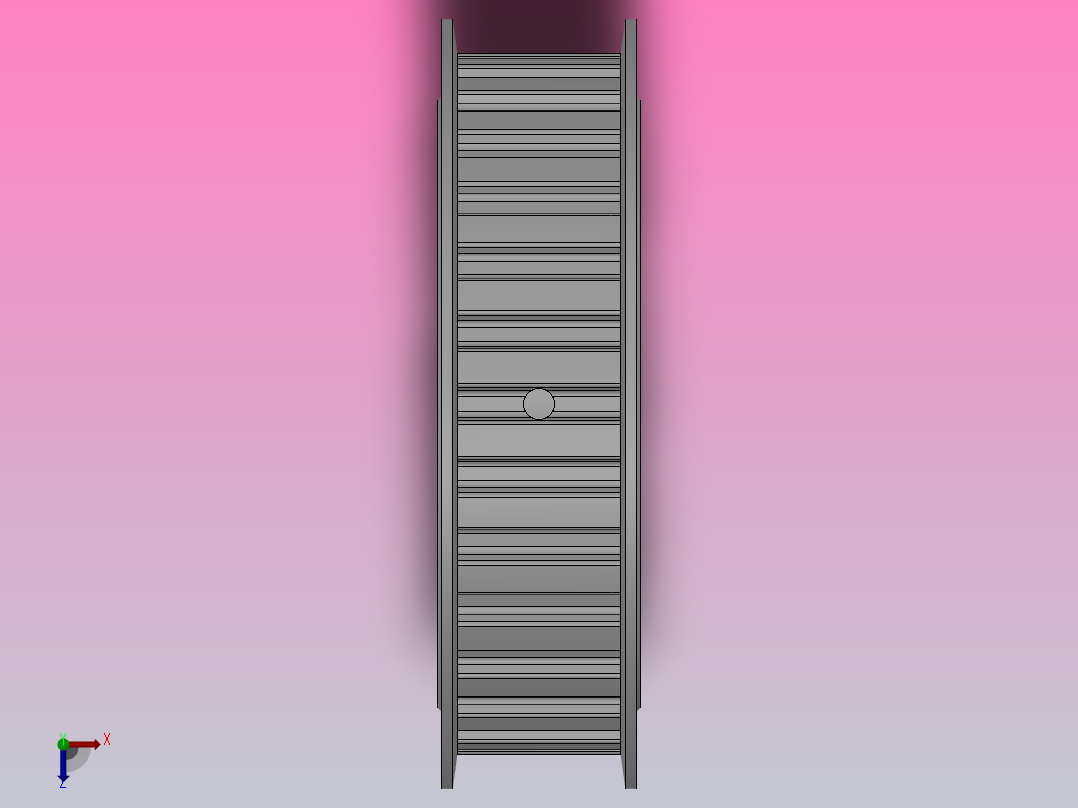 标准型梯形齿同步带轮L型[SLHK-30-075-dk12-D]俯视图