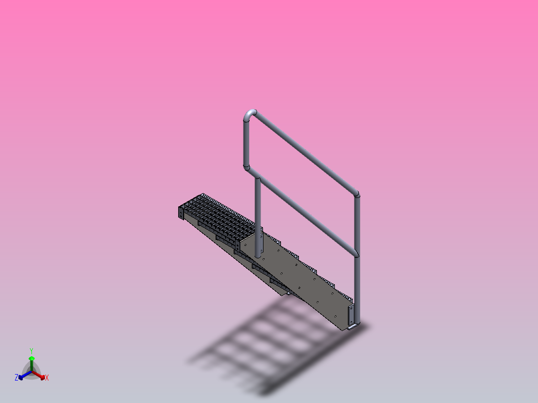 梯子正等轴测图