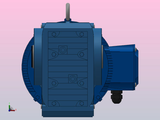 KA77空心轴安装螺旋锥齿轮减速机KA77-YV5.5-4P-25.62-M1-0°-A前视缩略图
