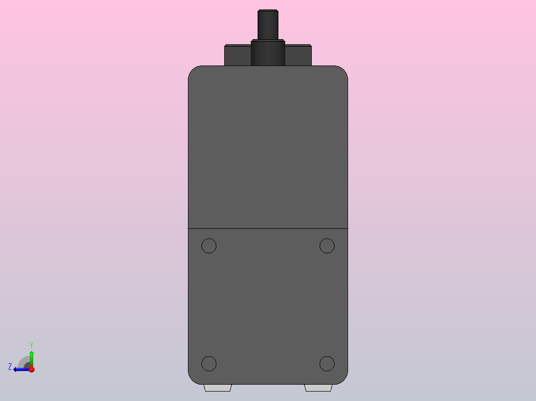 MTC25电动缸-间接安装-100W[MTC25-300-P10-P-S10-S2-N]右视图