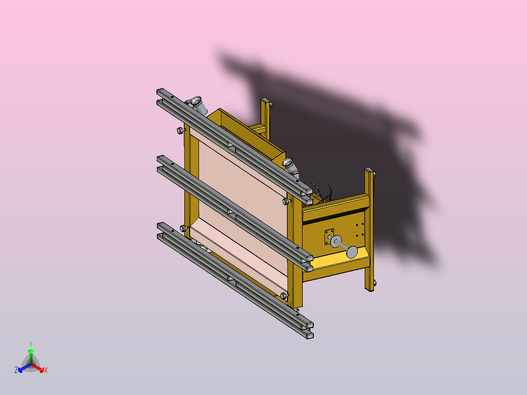 铝车间工作台主视图