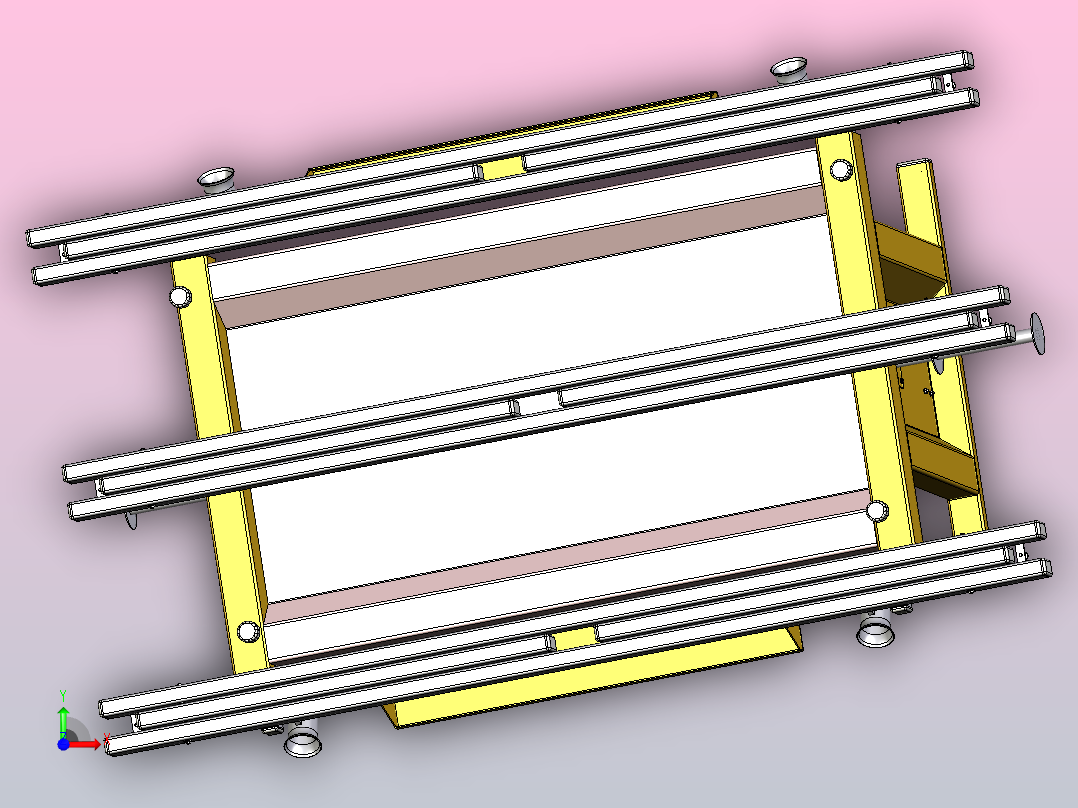 铝车间工作台前视图