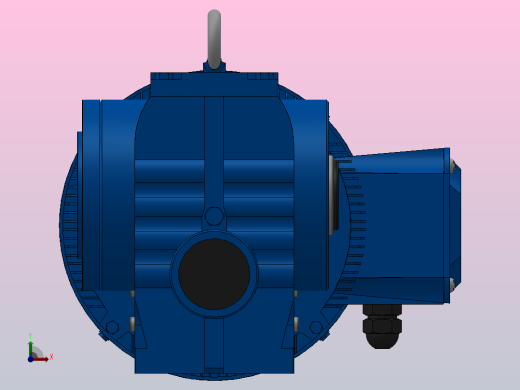 SAZ57小法兰空心轴安装斜齿-蜗轮蜗杆减速机SAZ57-YV1.1-4P-45.92-M1-0°-A前视缩略图