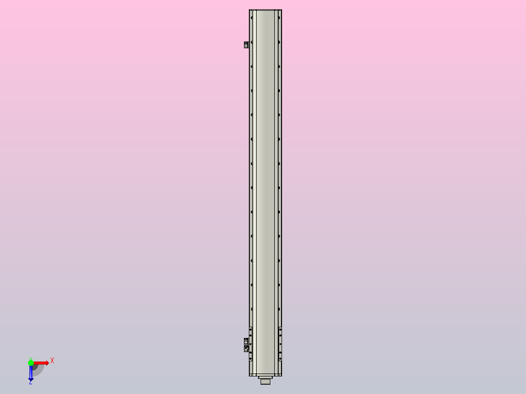 MT136BS半封闭丝杆滑台[MT136BS.L#.1250.BM.P40.C3]俯视图