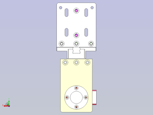 气缸盖轮压入气缸结构3D图后视缩略图