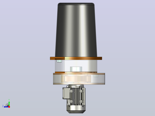 分离器分离设备dust-blower-2832-模型格式为 x_t stp igs右视缩略图