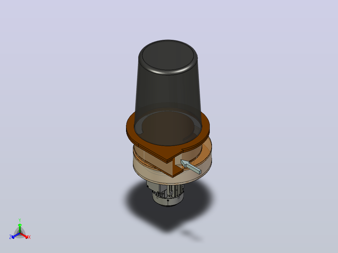 分离器分离设备dust-blower-2832-模型格式为 x_t stp igs正等轴测图