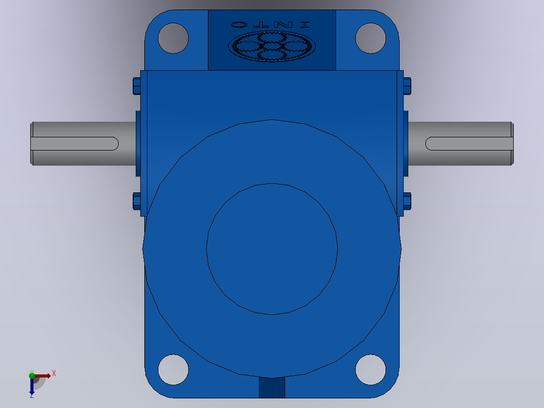 JWB005DS普通滚珠丝杆型升降机[JWB005DS-H300JB]俯视图