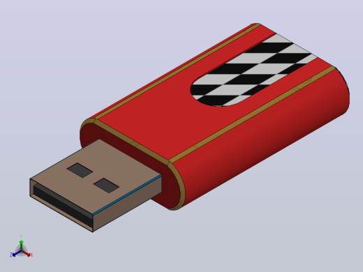 usb转音频插孔连接器正等轴测缩略图