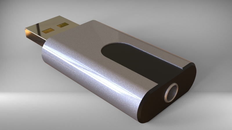 usb转音频插孔连接器