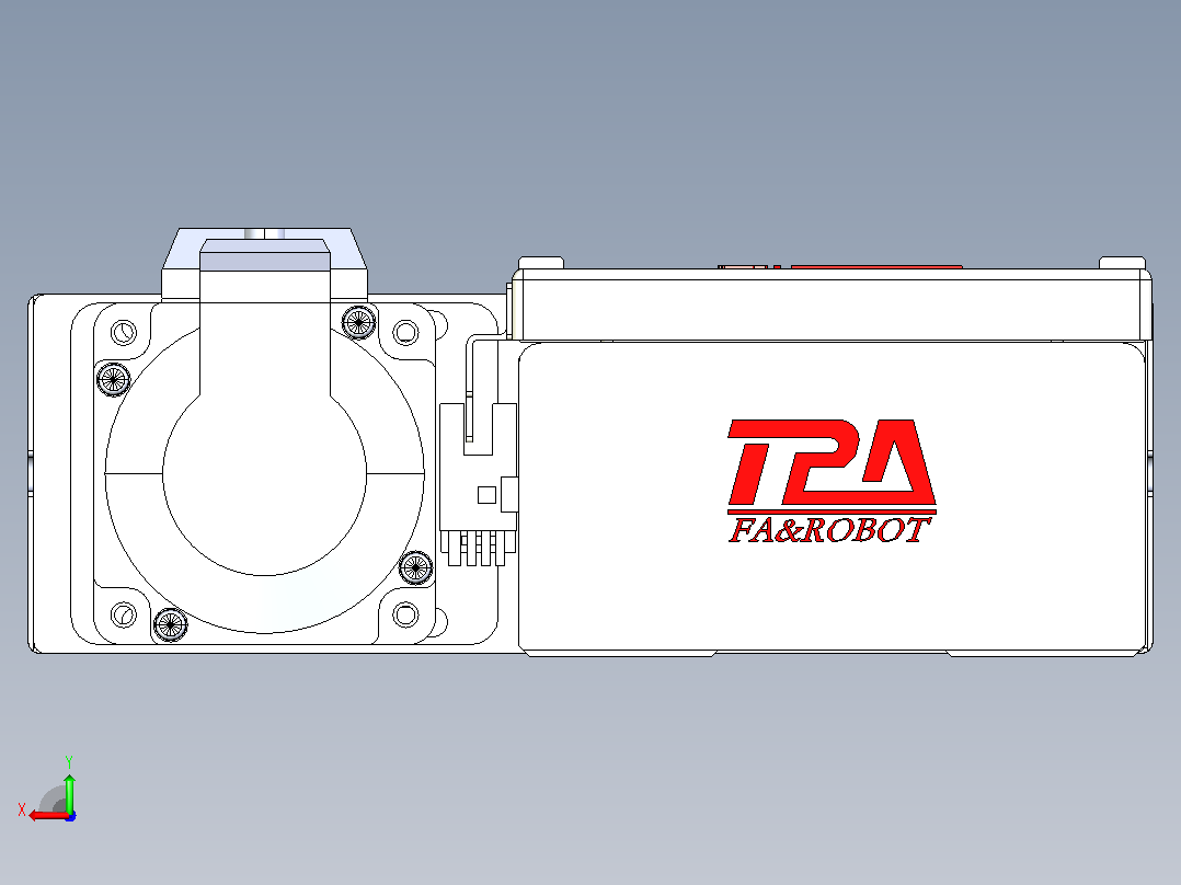 滚珠丝杠直线轴带导轨全封闭TPA-HCR-110D-1610C-L300-MR-Y-P40-N3后视图