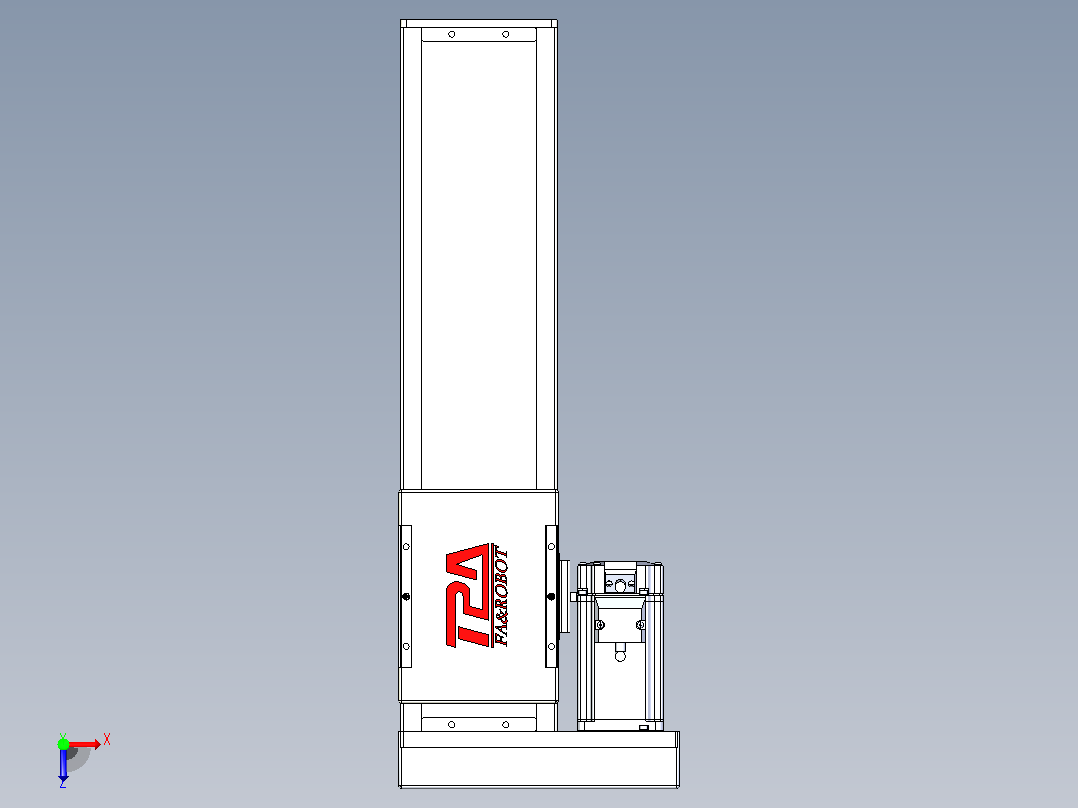 滚珠丝杠直线轴带导轨全封闭TPA-HCR-110D-1610C-L300-MR-Y-P40-N3俯视图