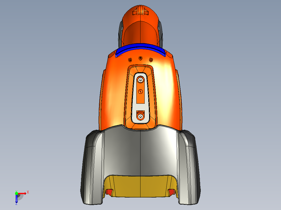 HW1911i Cordless手持式扫描枪俯视图