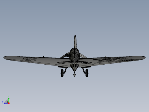messerschmitt-bf109-me109飞机右视缩略图