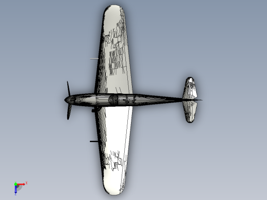 messerschmitt-bf109-me109飞机俯视缩略图