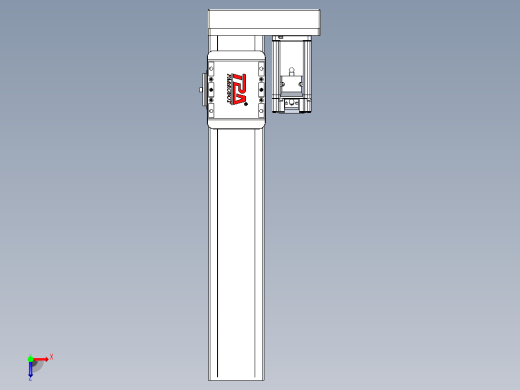 滚珠丝杠直线轴带导轨全封闭TPA-HCR-85D-1610C-L350-ML-C-P20-N3俯视缩略图