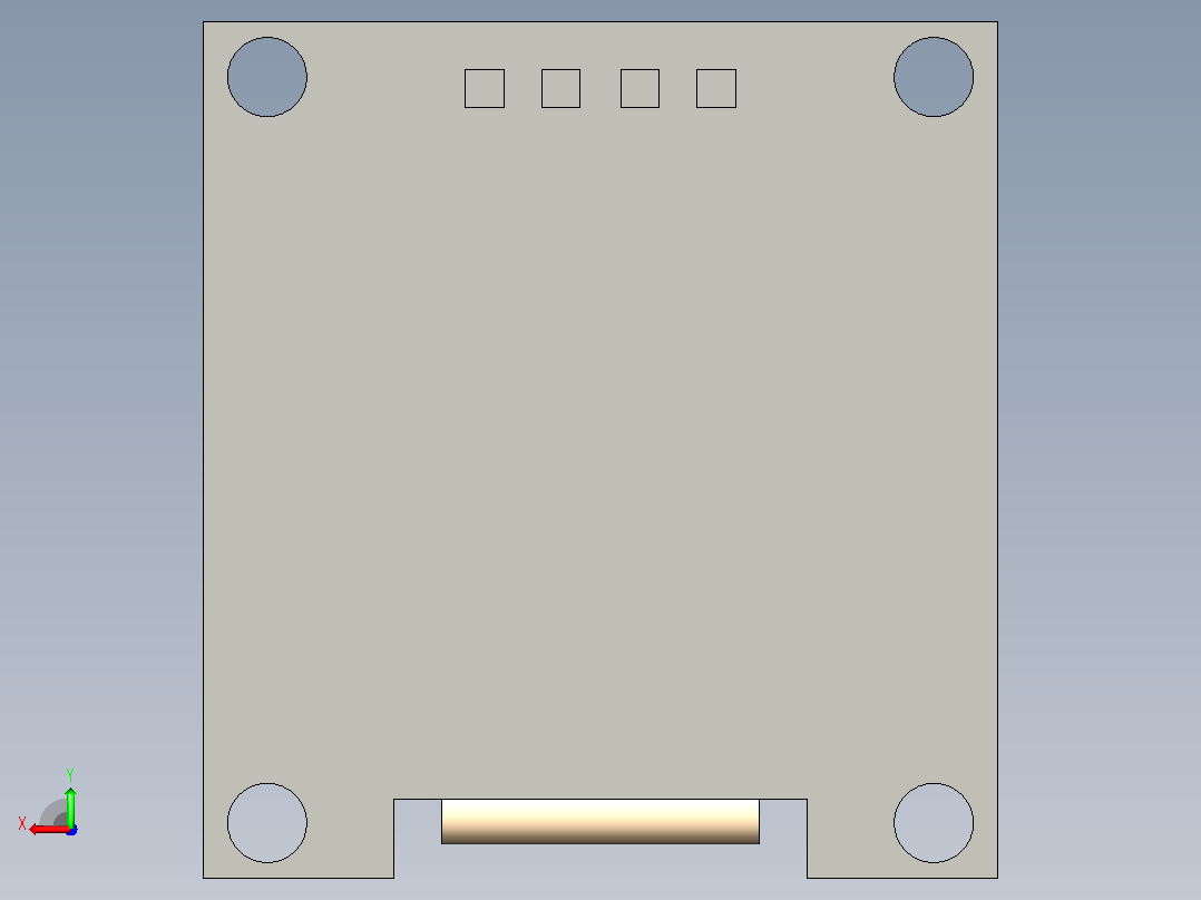 0.9英寸I2C OLED 128×64显示屏模块后视图