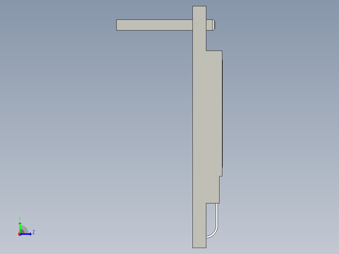 0.9英寸I2C OLED 128×64显示屏模块左视图