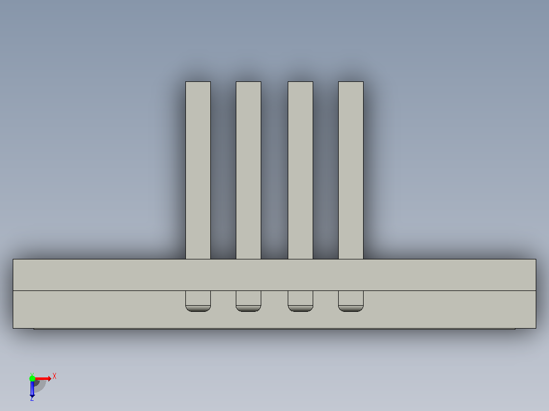 0.9英寸I2C OLED 128×64显示屏模块俯视图
