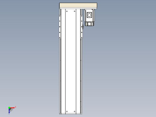 日规模组半封闭丝杆TPA-HNR-220D-3210C-L650-ML-C-P1K-N3俯视缩略图