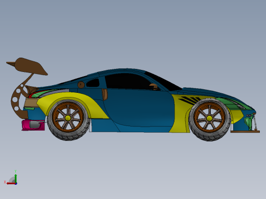50-尼桑 350z SolidWorks后视缩略图