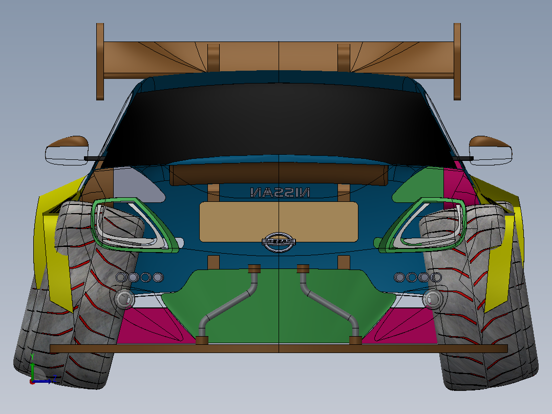 50-尼桑 350z SolidWorks左视图