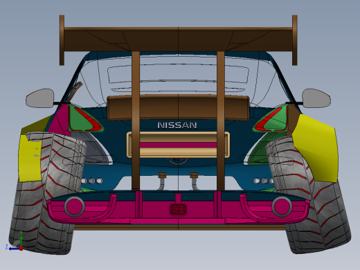 50-尼桑 350z SolidWorks右视缩略图